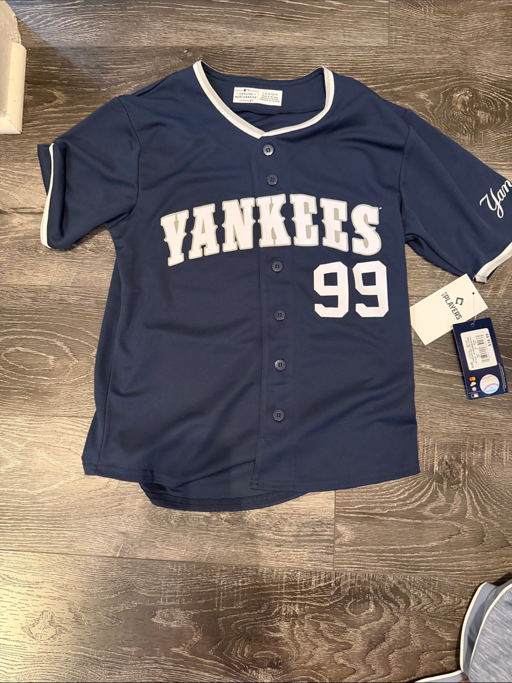 Yankees Navy Boys' Baseball Jersey - Number 99